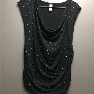 Sequins black shirt
